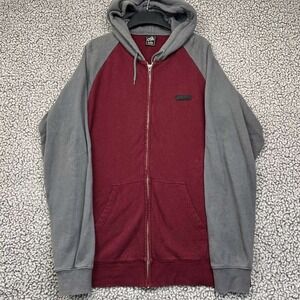 Active‎ Ride Shop Hoodie Men Extra Large Red Full Zip Long Sleeve Cotton XL